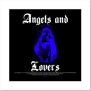 ANGELS AND LOVERS BLUE Posters and Art